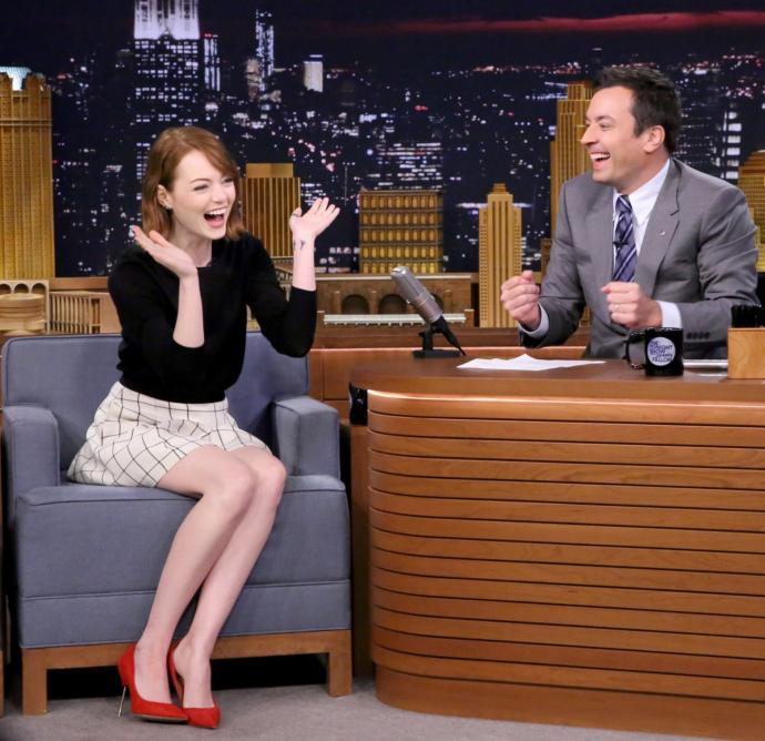 How does this outfit go with Emma Stone?