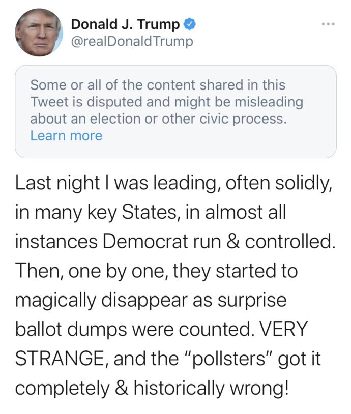 How do you feel about Trump already hinting fraud, is it a fair claim?