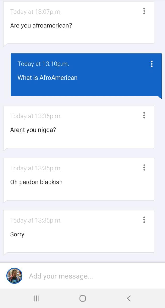 Are you AfroAmerican?