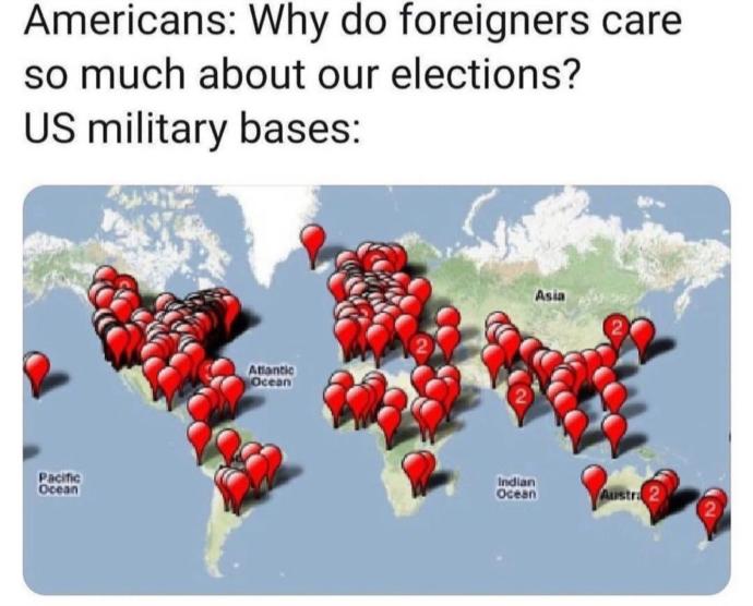 What do you think about foreigners giving opinions on elections?