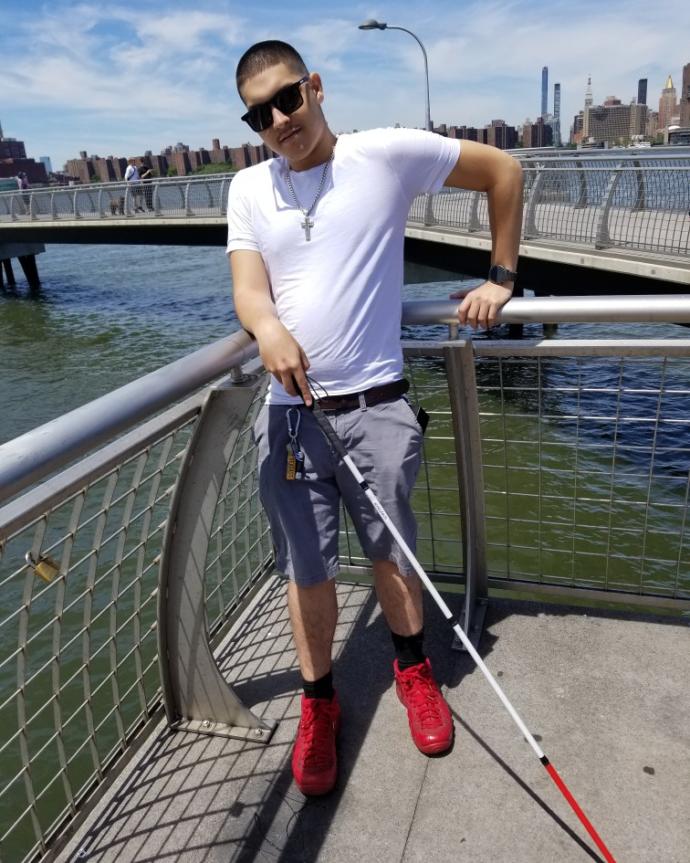 Ask a good looking legally blind freak whatever?