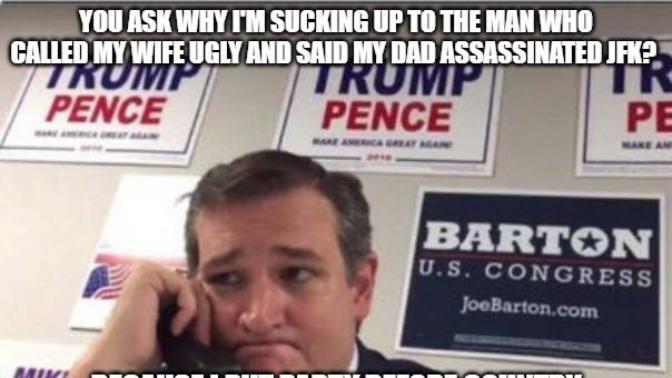 Is this the perfect picture for Ted Cruz?