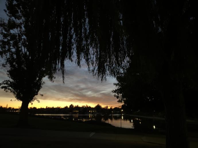 and the sun set...