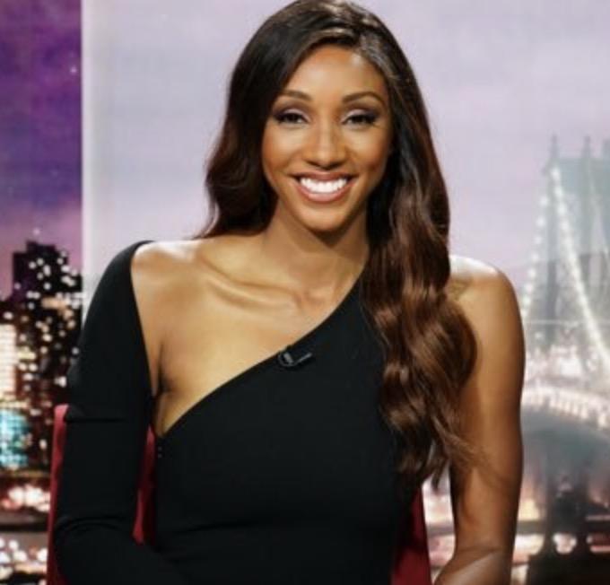 Is black a good color that Maria Taylor is wearing?