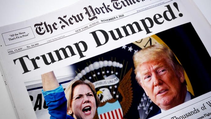 Is it sad that Trump cannot accept reality that he was fired by 4 million Americans?