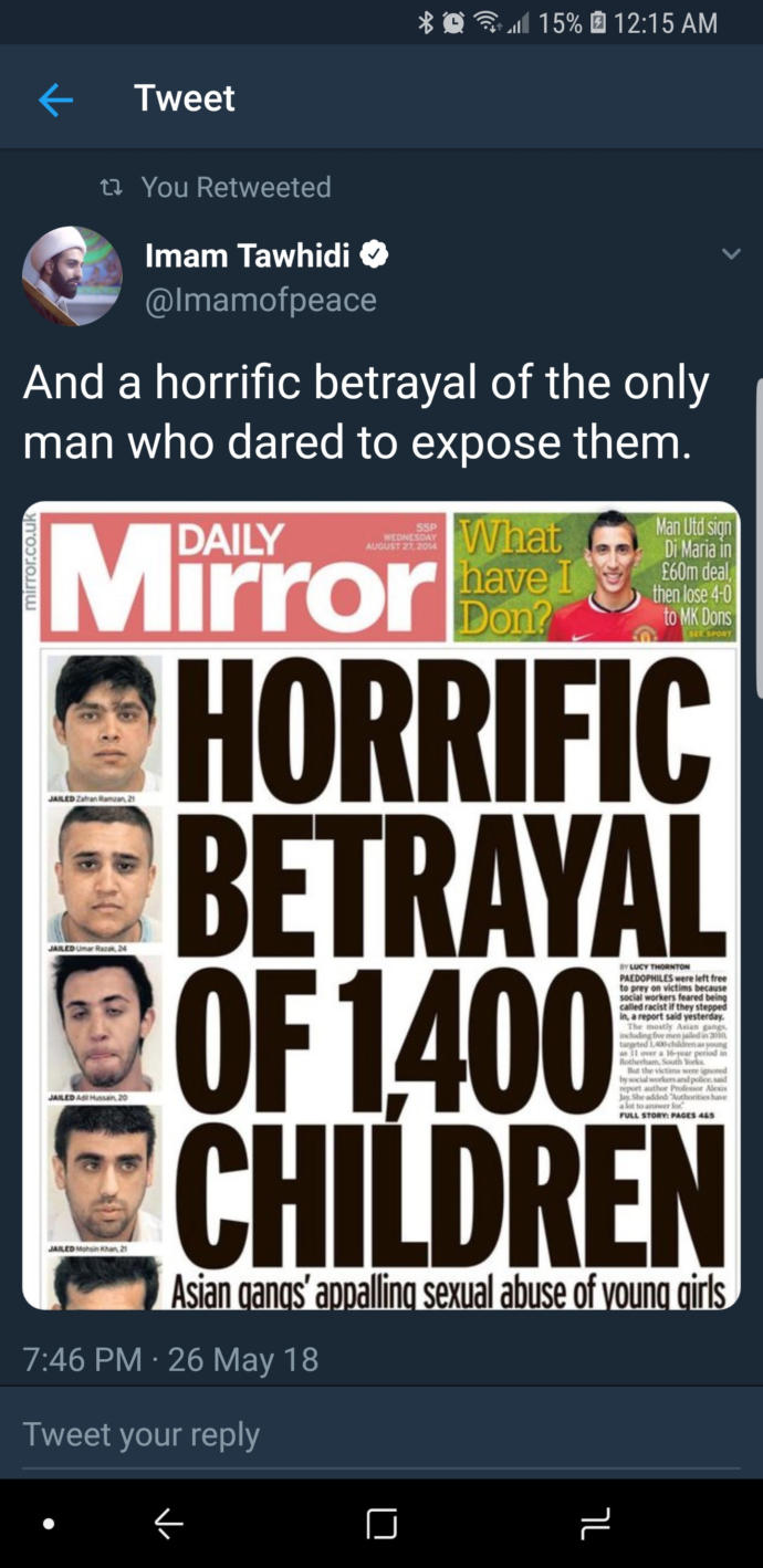 Do you think the British Police is involved in grooming gangs?