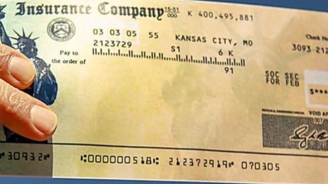Have you ever received a check from any Insurance Company?