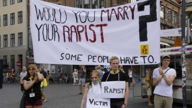 What's your opinion about "marry the rapist" law?