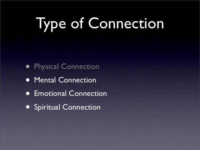 Which types of connections are most important to you?