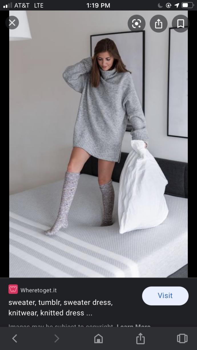 Knee high socks with sweater dress?