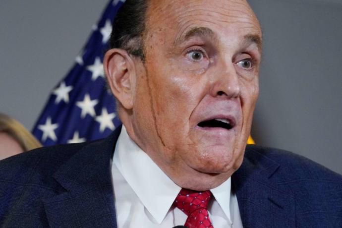 Nice dye job Rudy. No one can tell. Did you get tips from Lou Dobbs?