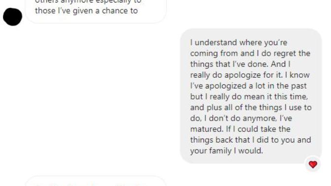 Was this a good apology I wrote to an ex-friend (not girlfriend)?