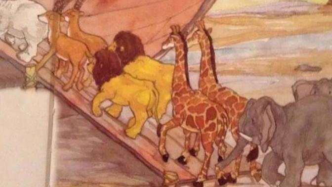 Did Noah accidentally bring two male lions onto the Ark?