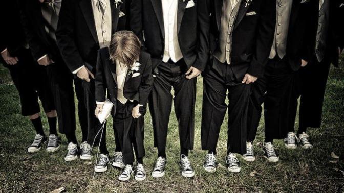 Would you allow someone to wear sneakers in your wedding? What about girls in suits?