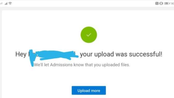 How do I know if the file was uploaded on Onedrive?