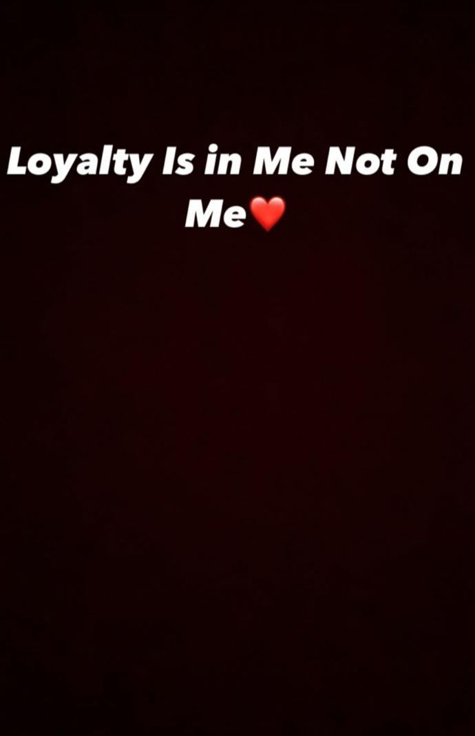 Do you expect everyone to be loyal to you?