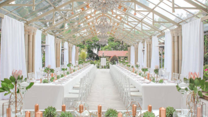 Do you think its tacky when the wed ceremony/reception setting are combined?