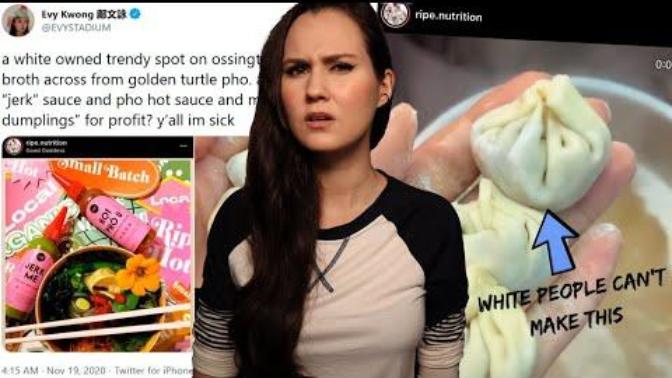 So apparently a white person making ethnic food is now racist and considered cultrual appropriation, Why can't the left leave people alone?