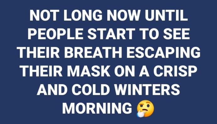 What's your reason for not wearing a mask?