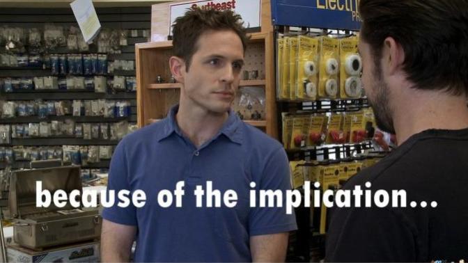 If a girl gets on a boat with a guy does that mean she doesn't mind the Implication?