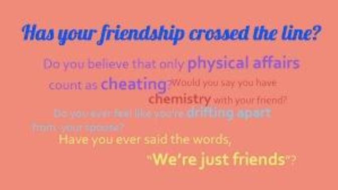 So I was wondering? Is it emotionally cheating?