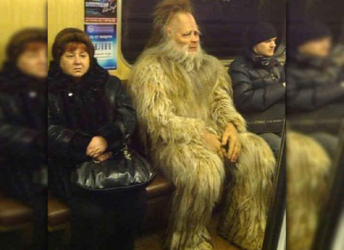 What would you do if you saw this sitting across from you on the Subway?