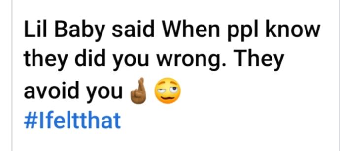 Is his post about me or his girlfriend?