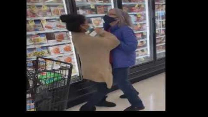 We failed as a species when two women are fighting over a turkey in a store?