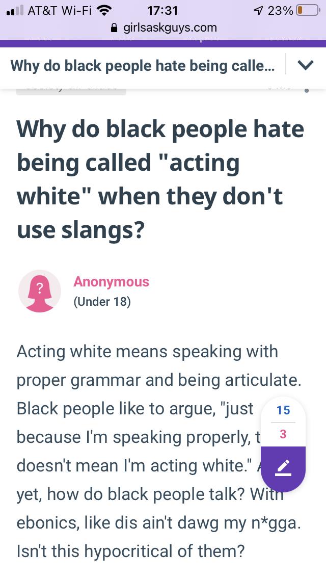 Are people like this the reason we still have racism in America?