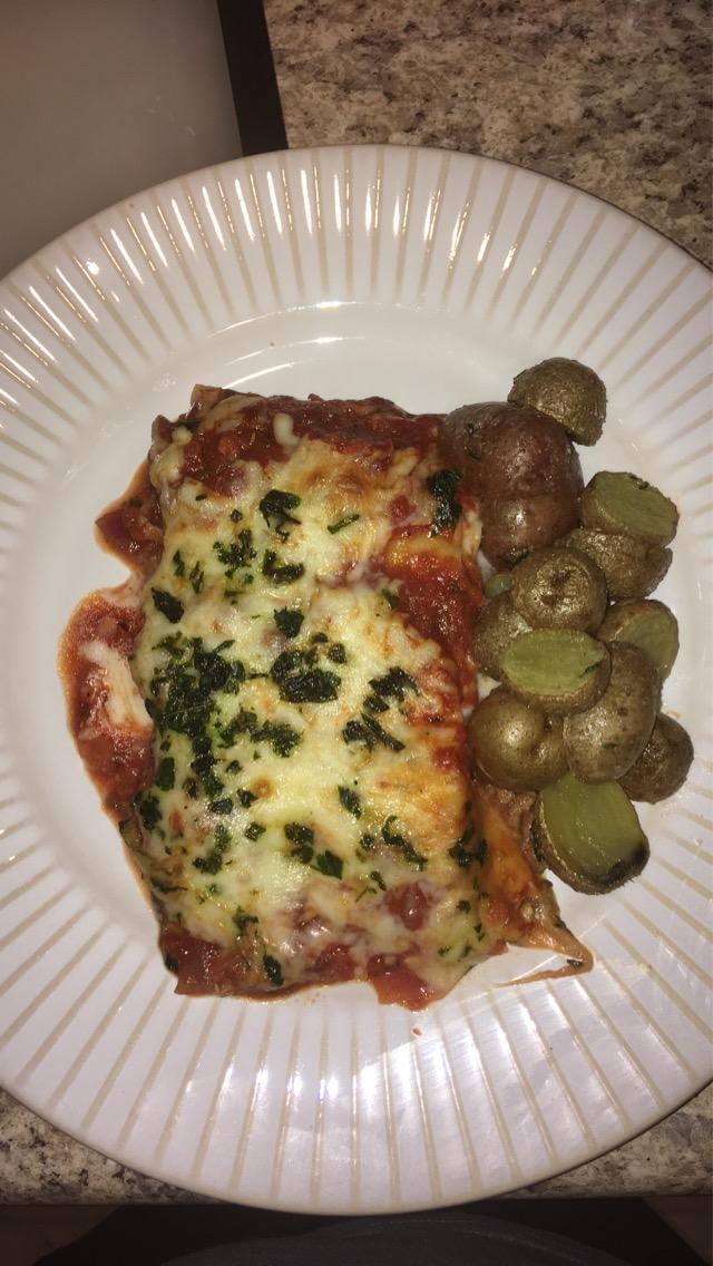 Do you like lasagna with roasted potatoes?