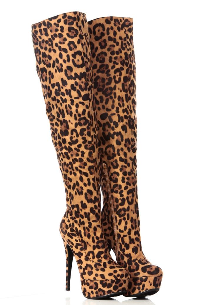 Which animal paint boots looks the most attractive?