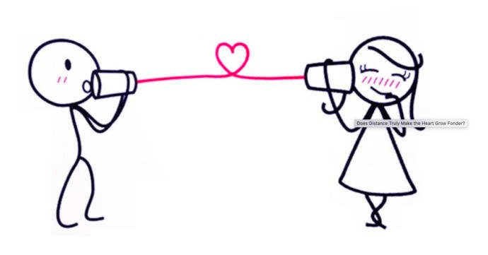 Does absence makes the heart grow founder? or out of sight out of mind?