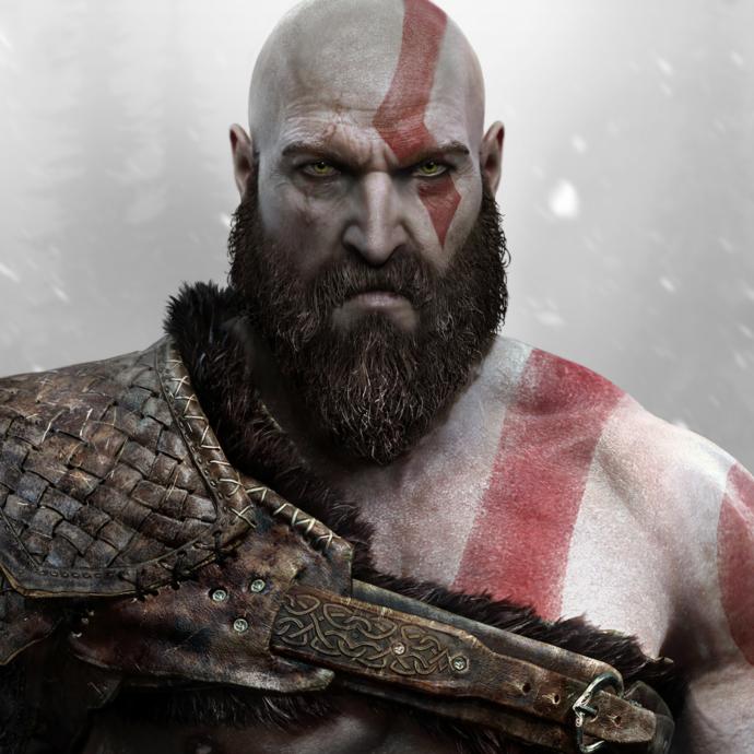 Once I saw kratos in his manly glory i knew i wanted to have that kind of beard and bald duo