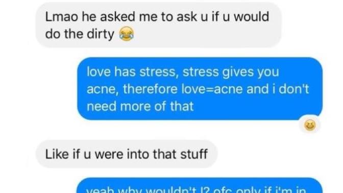 Why would my friend's crush want her to ask me this?