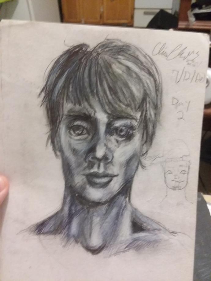 Second self portrait attempted