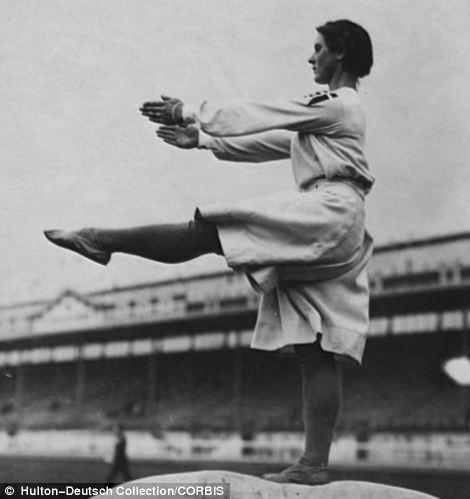 Female gymnastics outfit in 1908