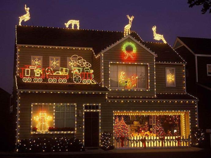 Do you think people spend too much money decorating Christmas lights outside their house?