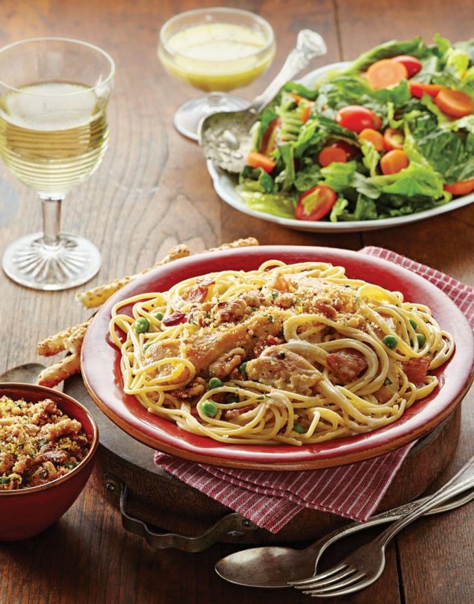 Pasta Carbonara (with bacon)