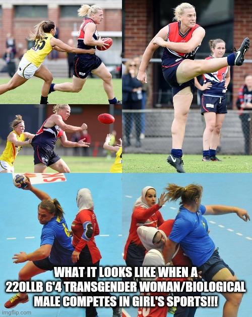 What’s your thoughts on trans-women in sports?