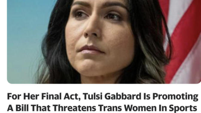 What’s your thoughts on trans-women in sports?