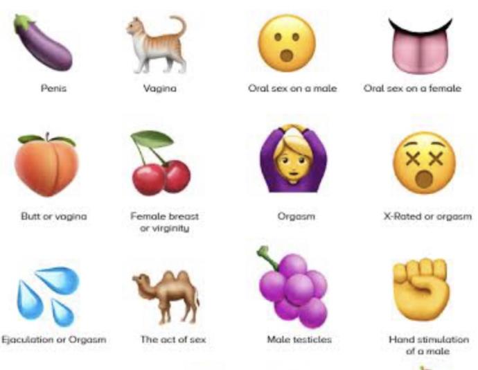 What does this mean 🍆 💦👅?