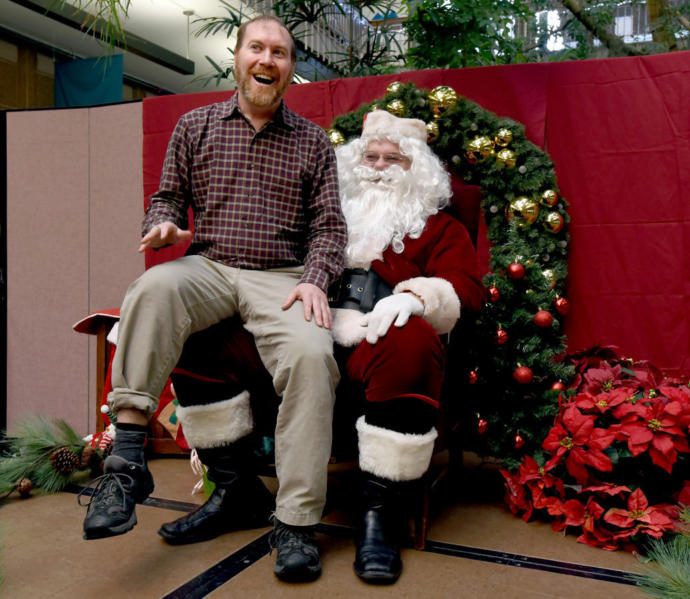 Should grown ups be allowed to sit on Santas lap?