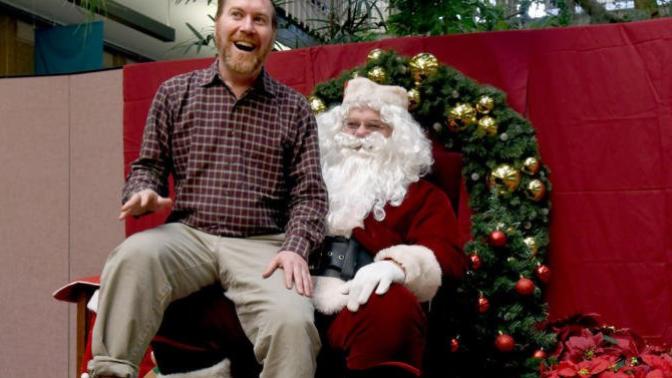 Should grown ups be allowed to sit on Santa's lap?
