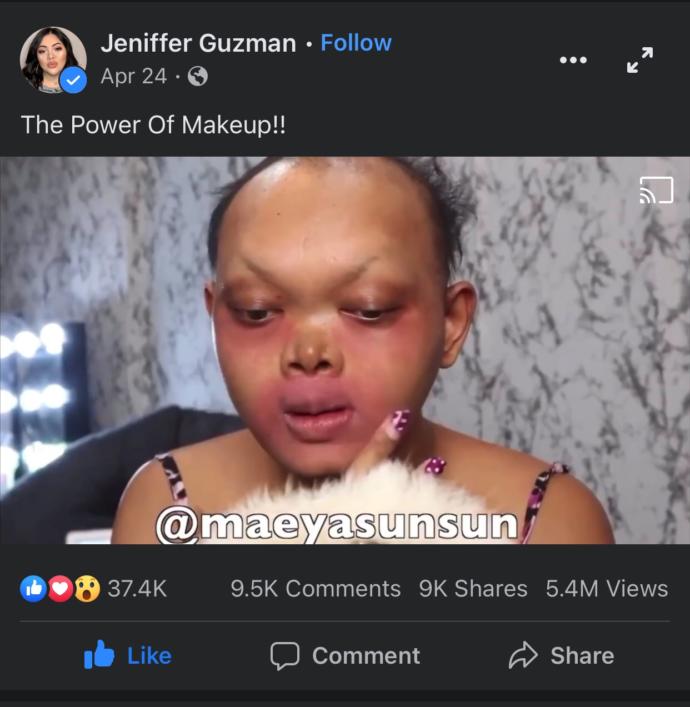 Do you guys think it was rude of this girl to title this video the power of makeup?