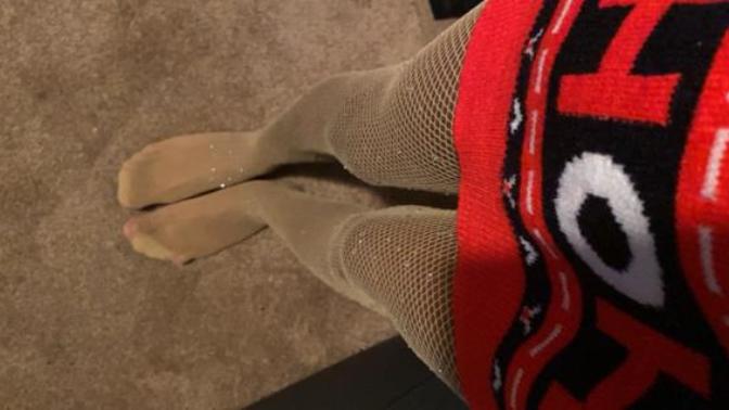 Are these fishnets still cute and looks right on my skin & with this sweater?