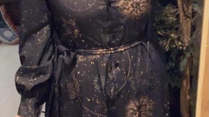 Do you like my new zodiac dress I’ll be wearing for Christmas Day :)?