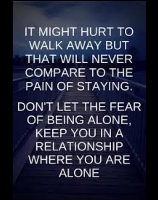 Do You Think People Settle For Or Stay With The Wrong People To Avoid Being Alone?