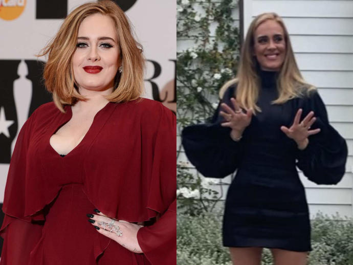 Do you like Adele before or after her weight loss?