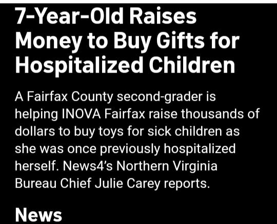 Girl raises money to get cancer kids Christmas gifts an raises nearly 60 k?