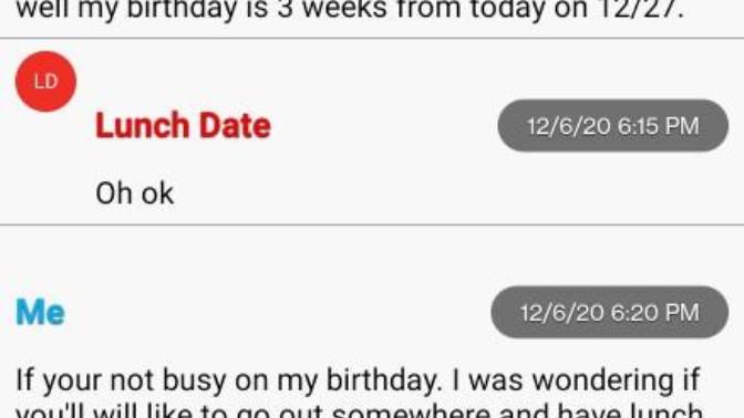 I think she really reject my invitation when I asked her out?